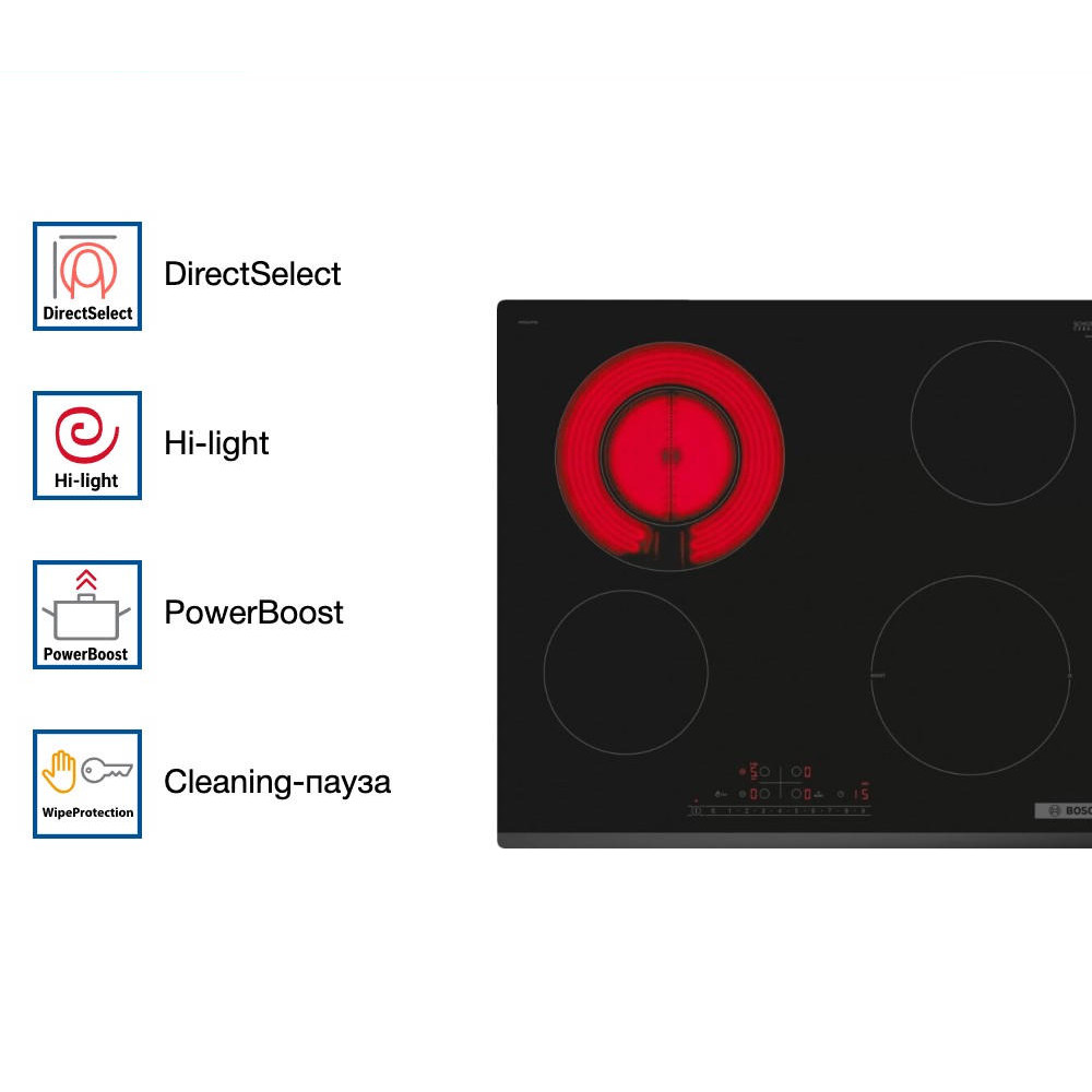 Электрическая варочная панель Bosch PKF631FP3E