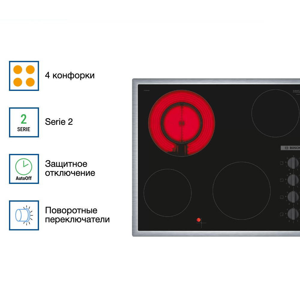 Электрическая варочная панель Bosch PKF645CA2E