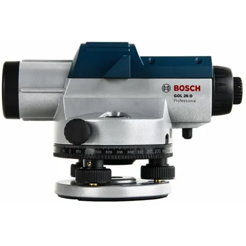 Bosch GOL 26 D Professional оптический нивелир + бленда, кейс, ключ, отвес и регулировочный штифт 0601068000