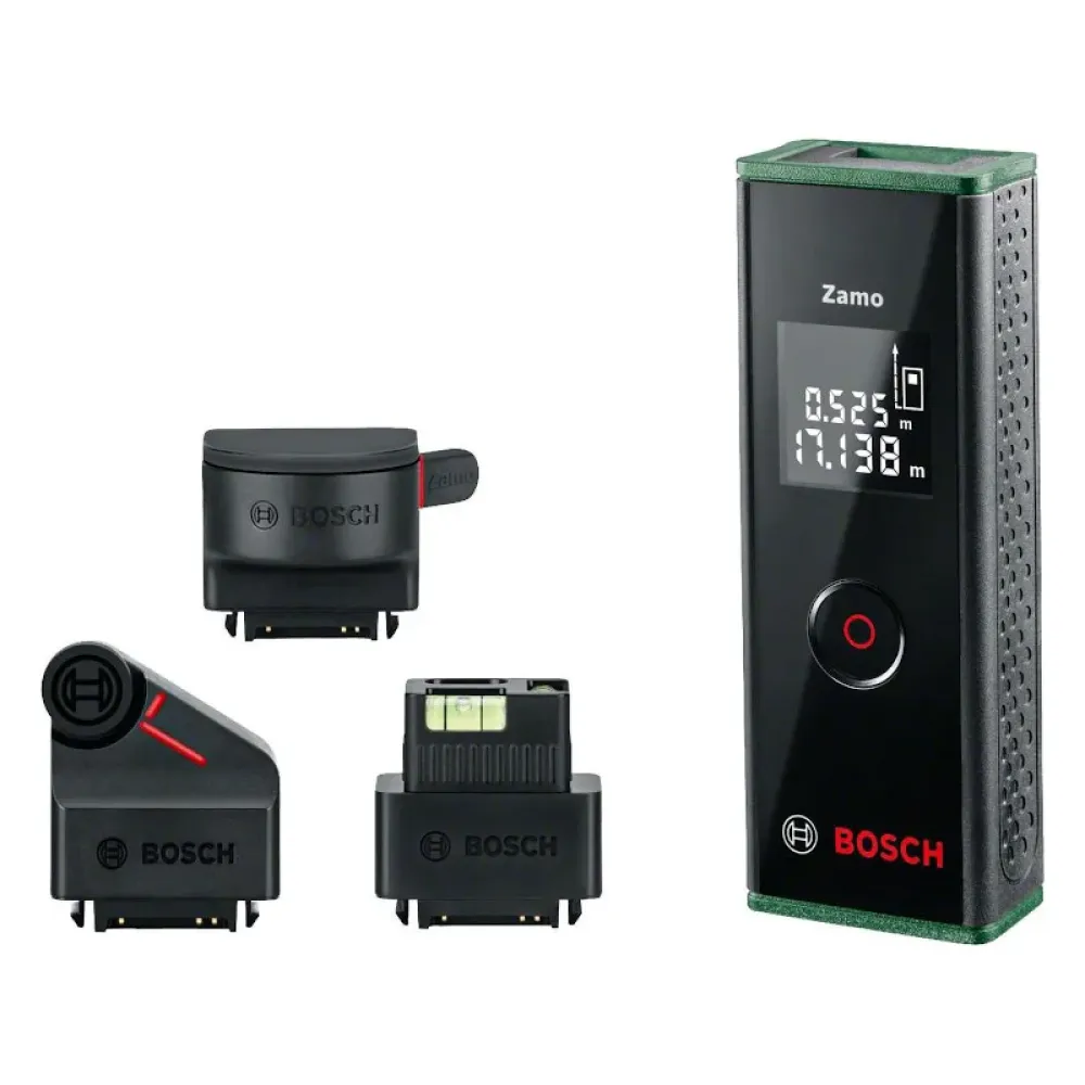 Bosch Zamo III Set лазерный дальномер с 3 адаптерами, 0603672701