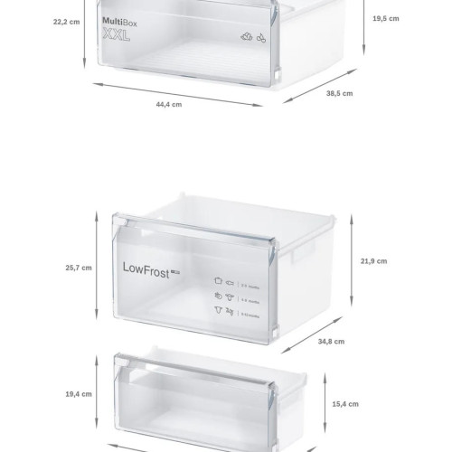 Встраиваемый двухкамерный холодильник Bosch KIV87NS306