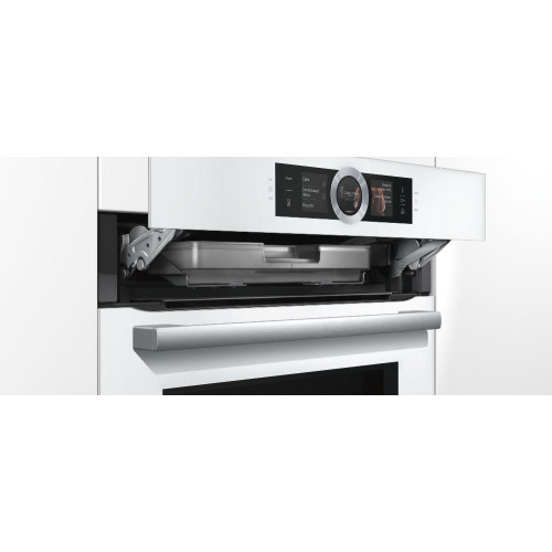 Духовой шкаф с микроволнами и паром Bosch HNG6764W6