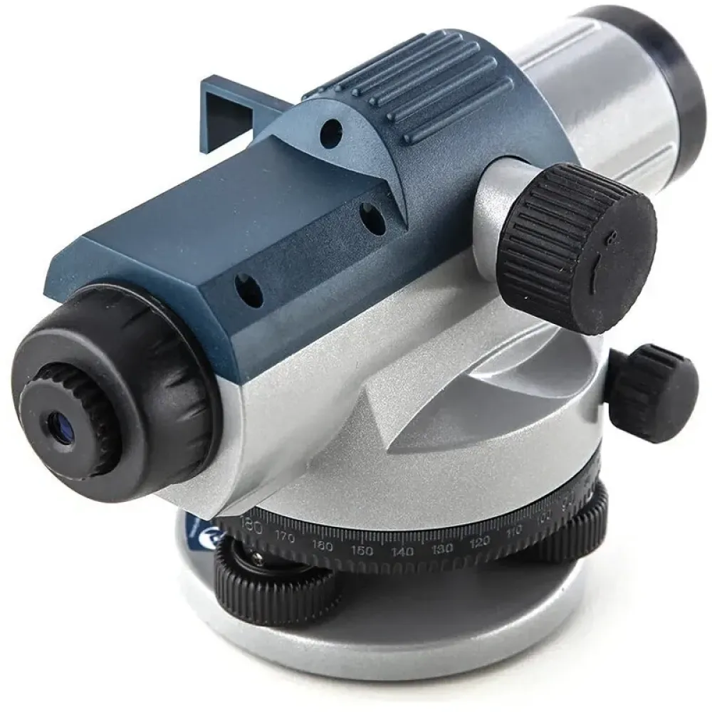 Bosch GOL 26 D Professional оптический нивелир + бленда, кейс, ключ, отвес и регулировочный штифт 0601068000