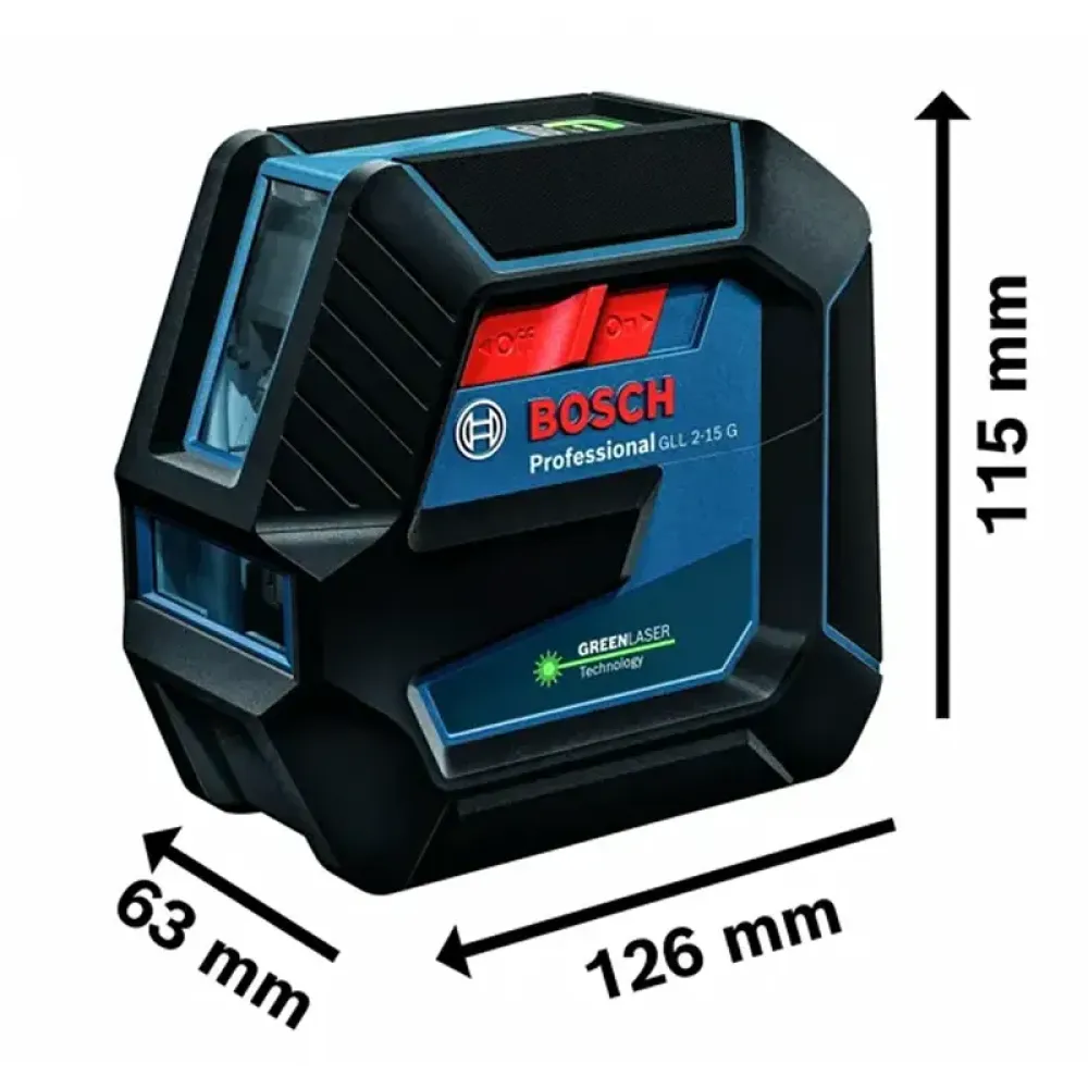 Bosch GLL 2-15 G Professional линейный лазерный нивелир со штативом BT 150, 0601063W01